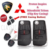 Mitsubishi Triton Lancer Evo Pajero Outlander Proton Inspira Flip Key 2B/3B Remote Cover Casing Key Case Shell