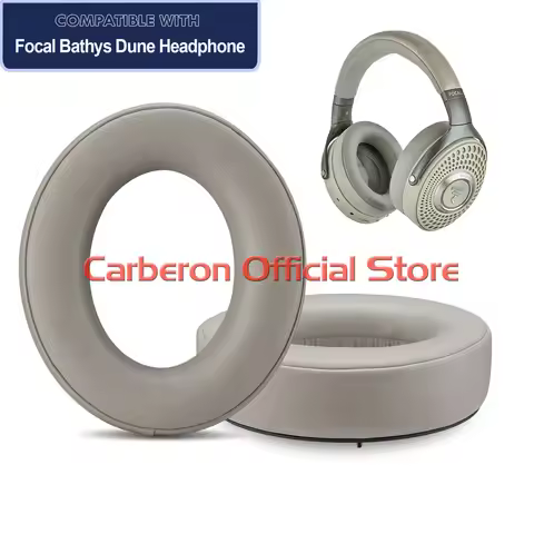 Carberon Replacement Earpads Ear Cushions for Focal Bathys Wireless Dune Headphones, 1 Pair of Focal