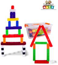 ตัวต่อสอนบวกเลขหลากสีสัน (Puzzle teaching colorful additions) [Learning Mats]