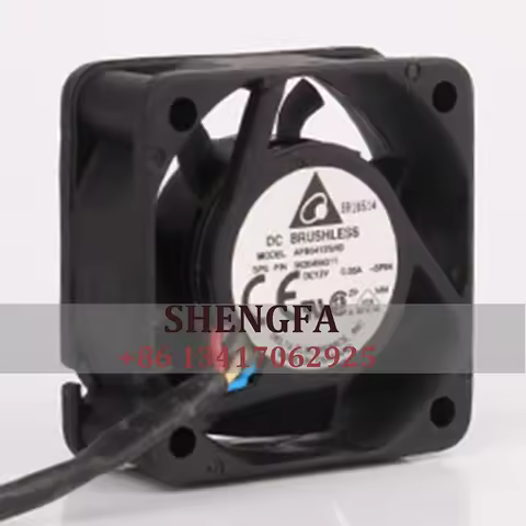 DELTA Case Fan AFB0412SHB DC12V 0.35A 40*40*15MM 4015 4CM Dual Ball Bearing High Airflow Speed Measu