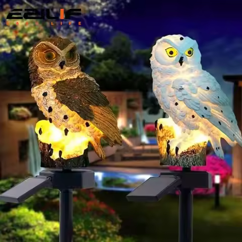 Solar Lamp Owl Animal Solar Garden Lights Solar Powered Solar Led Light Outdoor Garden Decoration La