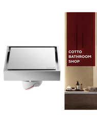 COTTO ตะแกรงน้ำทิ้งทองเหลือง สี่เหลี่ยม (หน้าแปลน 4 นิ้ว) รุ่น CT6405Z2P(HM)