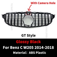 GT GTR Diamond Front Bumper Grille Grill For Mercedes W205 S205 C205  Benz C 2014-2021 C180 C200 C26