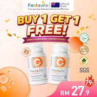 [BUY 1 GET 1 FREE] Pentavite Vitamin C 2x30 Tablets | 500mg Halal for Immune Support Skin Brightenin