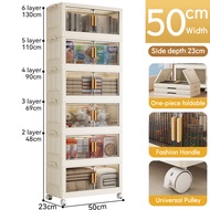 50CM-80CM Multipurpose Double Sided Opening Storage Cabinet Foldable/Stackable Storage Box (Multiple