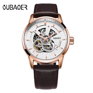 2019 OUBAOER Luxury Automatic Mechanical Watch Leather Business Watches Original Men Watch Top Brand Clock Men Relojes Masculino