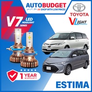 Super Bright TOYOTA Estima ACR30 ACR50 VLight Premium LED Car Headlight Headlamp H4 Lampu LED 6000K