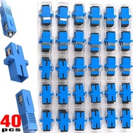 10/40Pcs SC-SC Female UPC/APC Couplers Singlemode Simplex Fiber Optic Adapter Connector ≤0.2dB For O
