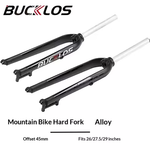 Bucklos Mountain Bike Rigid Fork 26 27.5 29 Inch Aluminum Alloy Quick Release Disc Brake For Off Roa
