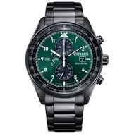 [𝐏𝐎𝐖𝐄𝐑𝐌𝐀𝐓𝐈𝐂]Citizen Eco-Drive CA0775-87X CA0775 Green Dial Solar Black Stainless Steel Watch for Men