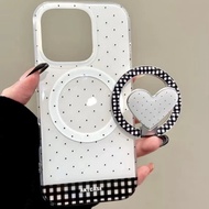 samsung s25 ultra casing samsung s25 plus casing s25 ultra casing Plaid Polka Dot Magnetic Applicabl