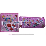 PERMEN KERAS ANEKA RASA JERUK DAN STROBERI PASTA GIGI LUVMI ISI 30 X 10GR