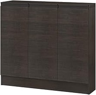 Iwatsuki (IWATSUKI) Storage Shelf with Door to Order Made in 1cm Units Within Width 45-120 cm Dark B