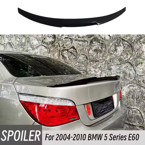 For 2004-2010 BMW 5 Series E60 M5 520i 525i 523i M4 Style Rear Trunk Boot Lid Lip Spoiler Wings Car 