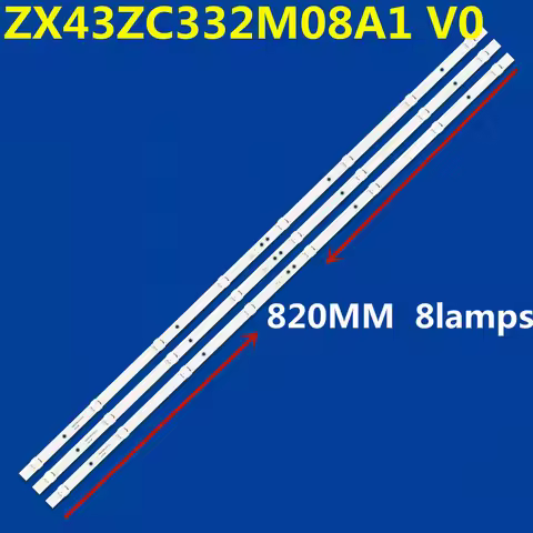 15PCS LED Backlight Strip 8lamps For 12-43K600-3030-0D35-3X8-170920 JL.D43081330-365AS-M ZX43ZC332M0