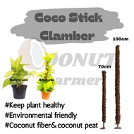 COCO FARMER Coco Stick Climbing Plant Coco Fiber Pole Plant Support Batang Sabut Kelapa Tiang Sabut 