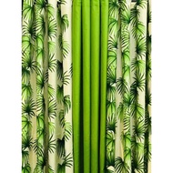7Ft,3in1 plain & printed curtain 60x85inches(150x215cm)8 rings curtain