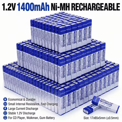 1400mAh 1.2V 7/5F6C NH-14WM Ni-MH Rechargeable Battery for Sony Panasonic MD CD Walkman Players Gums