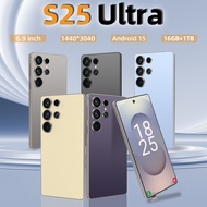 S25 Ultra Smartphone 16GB+1TB 6.9 inch HD Screen 5G Cellphone 8000mAh HD Camera Android Phone