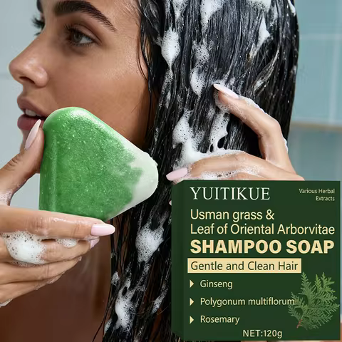 YUITIKUE Handmade solid soap nourishes hair, controls oil, keeps it fresh and voluminous, and soothe