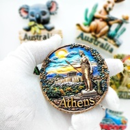 Greece Athens Sant Aegean Sea 3D Fridge Magnets Souvenir Home Decor