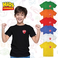 DUCATI Baju Cotton Short Sleeve T Shirt Kanak Budak Boy Girl Kid Kids T-Shirt Tee Shirts Tshirt Unisex Fashion Pakaian