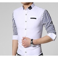 KEMEJA What's MORE HITS WANTED BY GAN Xman James Man Men's Shirts Men's Office Casual Formal K4M5