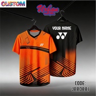 Jersey Custom Nama Badminton Bola Lelaki Perempuan 2026 New Jersey Design Badminton Jersey Bola Over