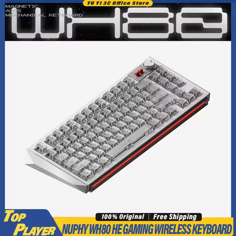 NuPhy WH80 HE Gaming Keyboard Hall Effect Switch Support 0.005mm Rapid Trigger DKS SOCD MT TGL Dynam