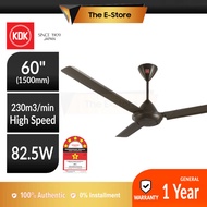 KDK 60" Regulator Type Ceiling Fan | K15V0 K15W0 (Kipas Siling 风扇 Wall Fan K15WO K15VO)