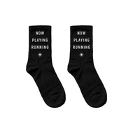 HLWN Running Unisex Socks Black Sadrah Running Socks Sport Socks