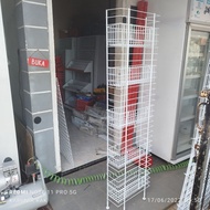 Wing rack 5 baskets 170cm high