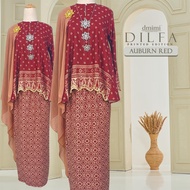 DMIMI Baju Kurung Moden DILFA | Mini Kurung Batik Moden | Premium Dobby Silk | Small Size to Plus Si