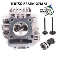ESPADA MODENAS HEAD RACING 23MM 27MM ESPADA MODENAS RACING HEAD 23MM 27MM MODENAS KRISS110 KRISS 110