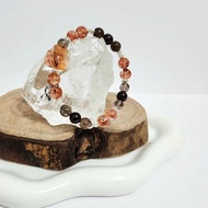 紅膠花龍龜設計手鍊/招貴人運聚財/補氣血/消除負能量之水晶