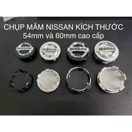 Nissan wheel rim and rim Logo, size 54mm/ 60mm