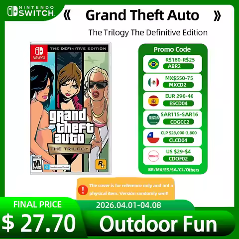Nintendo Switch Games - Grand Theft Auto The Trilogy The Definitive Edition Official Physical Game C