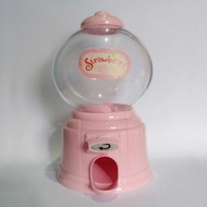 Coin Bank dan Gashapon Machine Strawberry (Vending Gacha Machine)