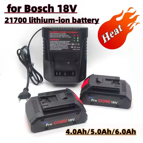 Premium 18V lithium-ion battery pack, 4Ah-6Ah,compatible with Bosch 18V GBA18V80 MAX cordless power 