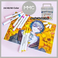 [MMC]Acrylic Marker Pen Watercolor Brush Pen Acrylic Paint Drawing Colouring Painting Art Pen 24/48/