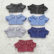 10Cm20cm Doll Clothes Striped Shirt, Doll Clothes, 15Cm Cotton Doll Plaid Shirt