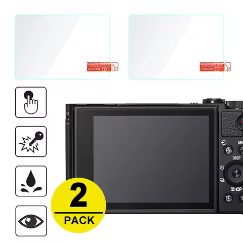 2x Tempered Glass Screen Protector for Sony RX100 II III IV V VA VI RX10 RX1 RX1R HX90V WX500 HX99 W