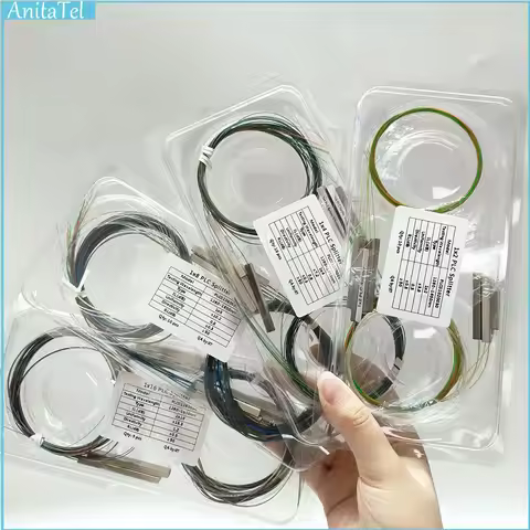 10pcs 1X2 1X4 1X8 1X16 Fiber Optic PLC Splitter Without Connector Cable 250Um 0.25Mm Mini Blockless 