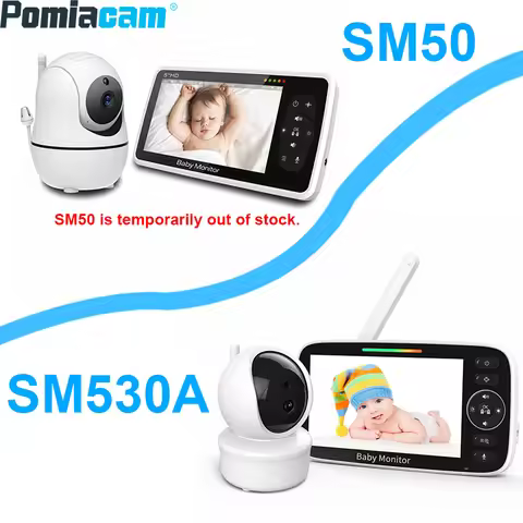 SM530A/SM50 Baby Monitor 5 Inch HD Rotating Baby Monitor Wireless Shaking Head Camera Night Vision I
