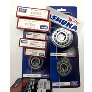 LC135 4S 5S FZ150 Y15 Y15ZR EX5 DREAM WAVE100 WAVE125 Y125Z 125Z SKF C3 ASHUKA ENGINE BEARING SET 10