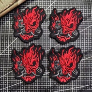 Embroidered Samurai Samurai Punk 2977 Skull Velcro Badge Armband Morale Badge Outdoor Backpack Stick