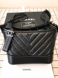 100%全新 Chanel Gabrielle small Hobo bag 流浪包 全黑！