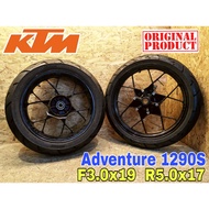 Used Sport Rim Original KTM Adventure 1290 S Front 3.0x19' Rear 5.0x17' Adventure1290S Free Tire Tubeless Sensor