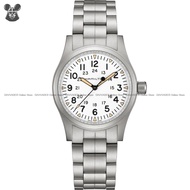 HAMILTON H69439111 Men's Watch Khaki Field Mechanical 24-hours 38mm SS Bracelet White *Original