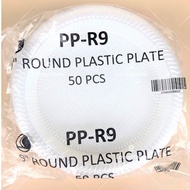 Disposable PP Plastic Plate 6''/7''/9''/10'' Party Buffet Food BBQ Pinggan Makan Plastik Piring Paka